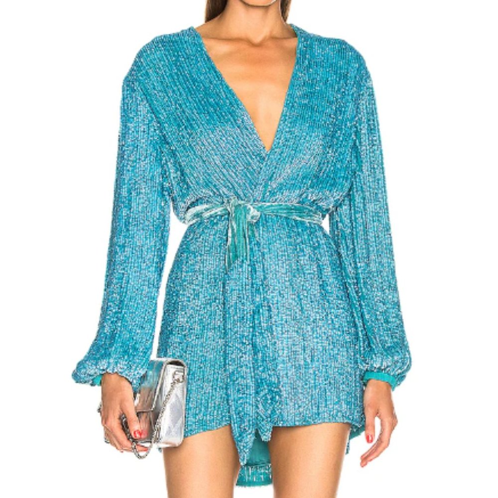 Retrofete Gabrielle Robe Dress Blue Sky S